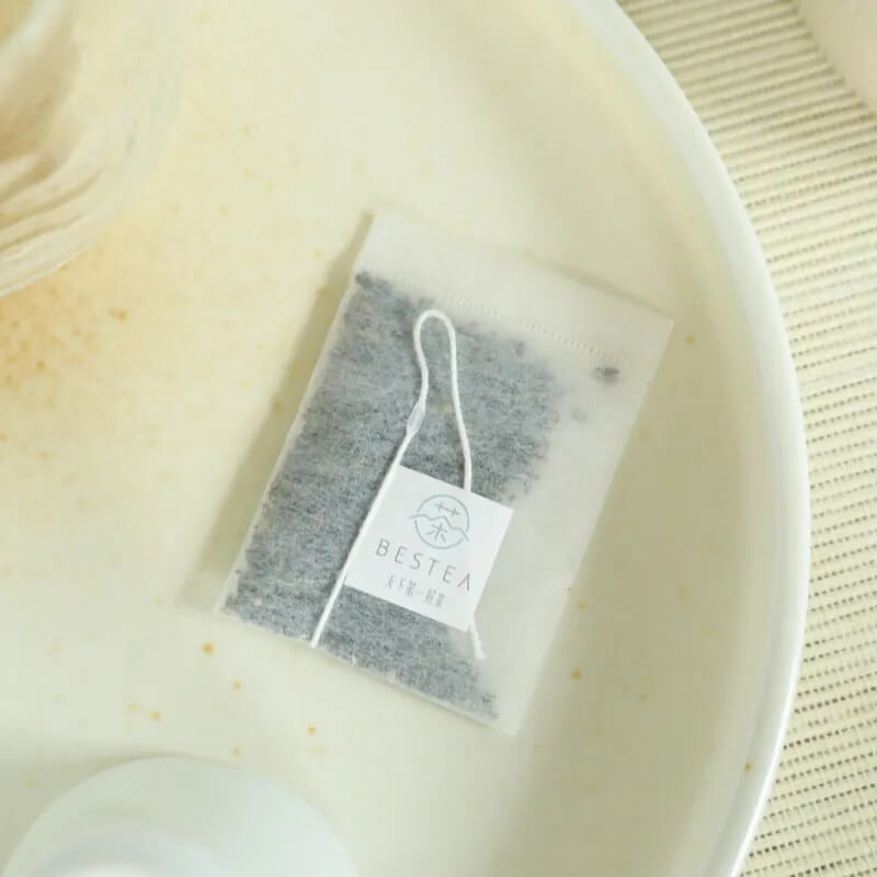 BESTEA大禹嶺茶包單包展示,獨立封裝保留台灣高山茶鮮香