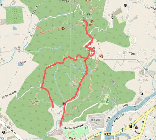 大坑9號O型健行步道地圖