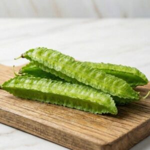 翠綠新鮮的翼豆特寫，展現豐富的翼豆營養，適合熟齡補鈣料理