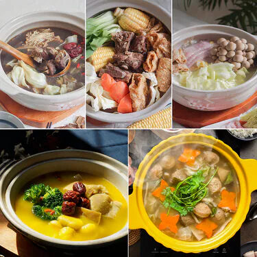 暖胃5寶(藥燉排骨 羊肉爐 酸菜白肉鍋 板栗素雞湯 養生蔬菜鍋)