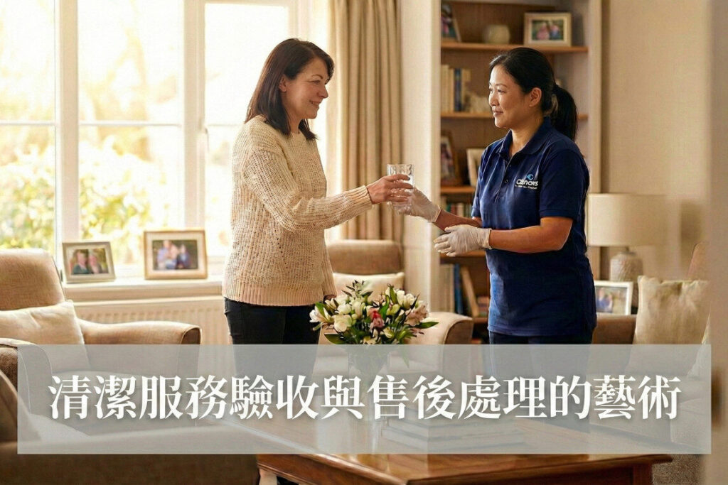 清潔服務驗收與售後處理的藝術