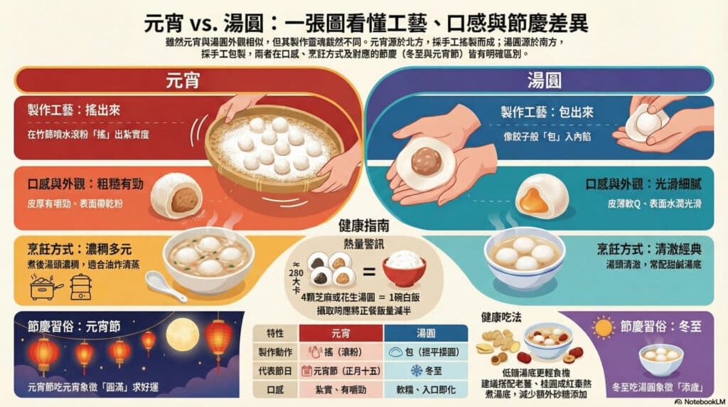 元宵vs湯圓差別