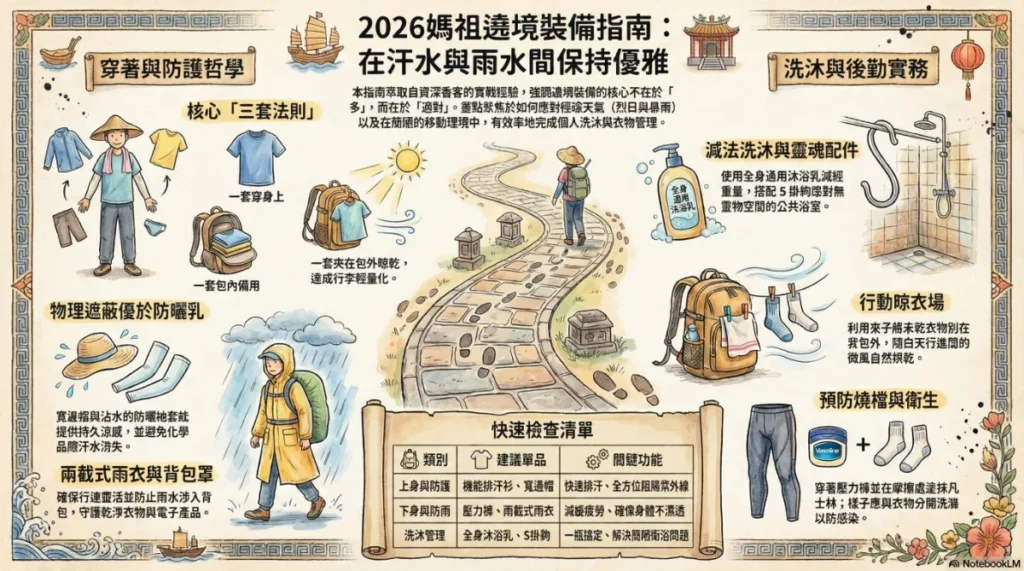 媽祖遶境裝備-衣物與洗沐篇