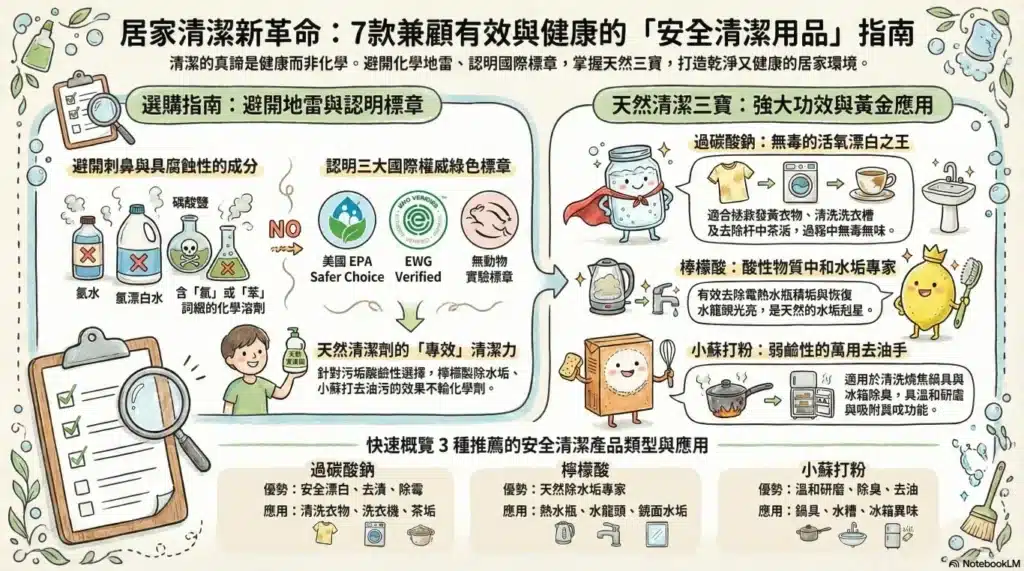 安全清潔用品 天然清潔三寶