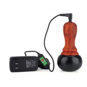 緩解肩頸酸痛｜電子熱石按摩器 (天然木柄)｜樂齡網